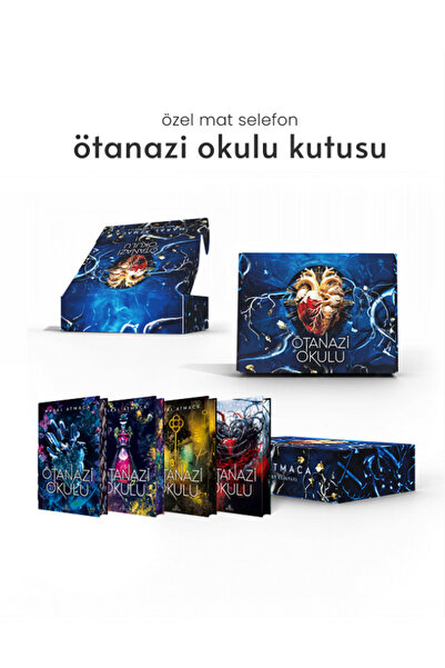 Ephesus Yayınları Özel Kutulu Ötanazi Okulu 4 Kitap Ciltli Yan Boyamalı Set Maral Atmaca Serisi (Sınırlı Sayıda)