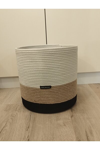 karelim home منظم حبل الجوت المزخرف متعدد الأغراض مقاس 30x30