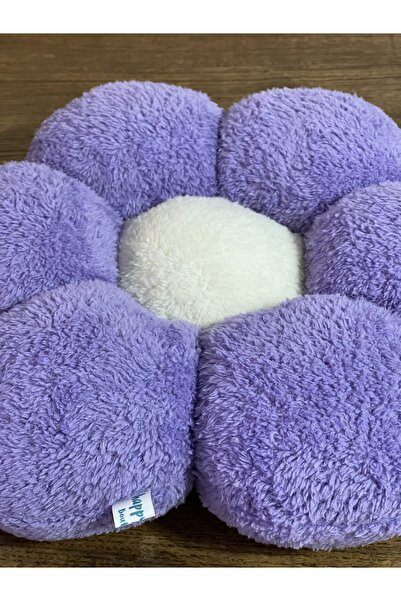 happyteks Mov Liliac Daisy Pernă Aruncă Pernă Pernă Decorativă Pluș