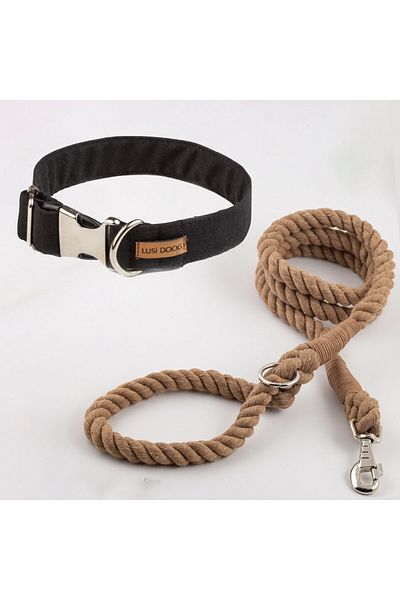 Lusi Doog Dog Collar Set - Neck Collar and Walking Rope