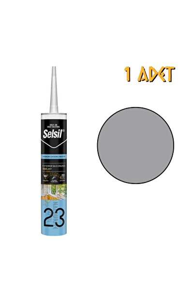 Selsil Yağmura Dayanıklı Silikonize Mastik GRİ 485 gr. - 1 Adet