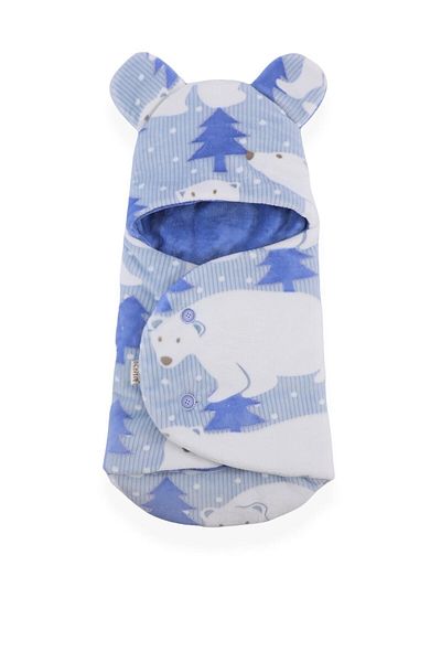 Bebitof Polar Bear Patterned Swaddle (0-6 MONTHS)