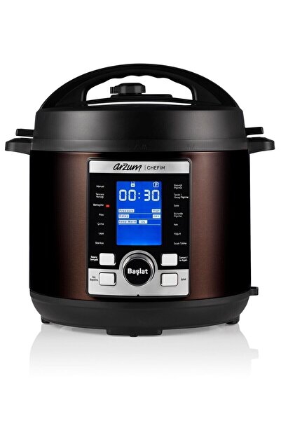 Arzum Chefim Çok Amaçlı Basınçlı Pişirici 6L Kapasite 14 Farklı Fonksiyon - AR2055