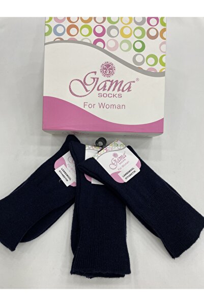 Gama Çorap 3 Pieces of Genuine Lamb Wool Elasticless (Diabetic) Thick Winter Women's Socks