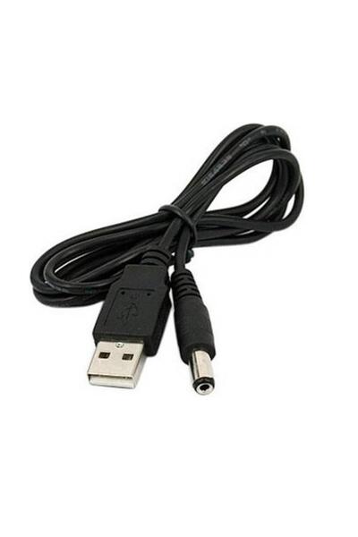 Temiz Pazar Usb To Dc 5.5 2.1mm Kalın Power Güç Çevirici Adaptör Kablosu
