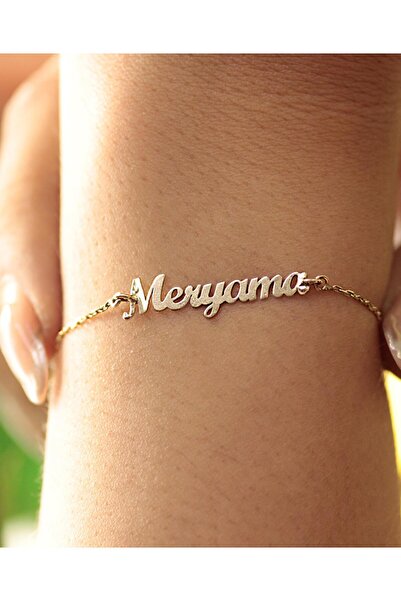 DİAMİNE PIRLANTA 14 Ayar Altın Forse Zincir İsim Bileklik