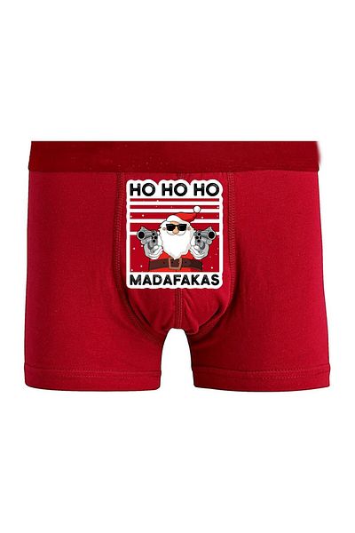 BoxerMasters Red Christmas Gift Santa Claus Boxer