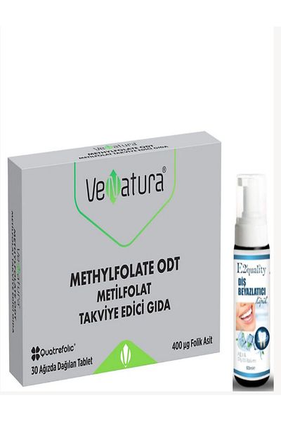 VeNatura Methylpholate Odt Food Supplement 30 Tablets - Teeth Whitening Foam Gift