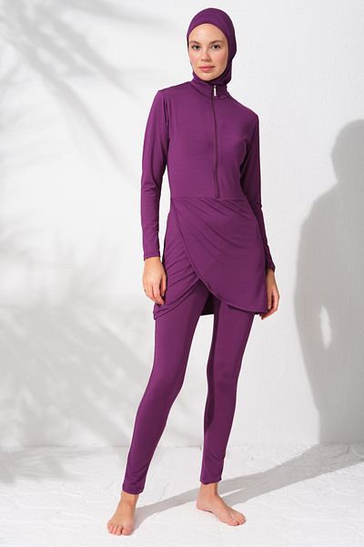 Pierre Cardin Costum de baie Hijab cu mânecă lungă, cu fermoar, cu mânecă lungă 231914 _MOV