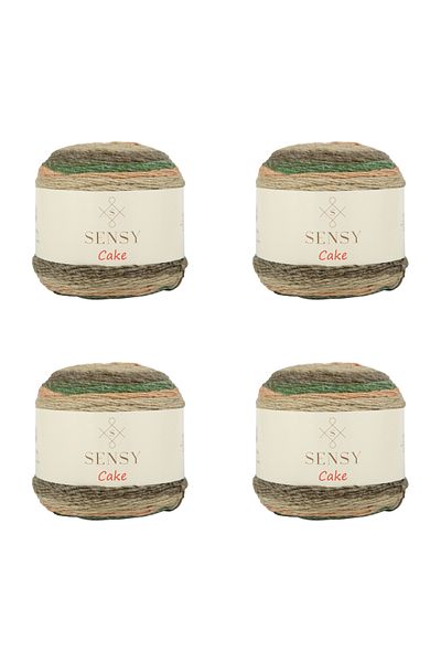 SENSY Cake Knitting Yarn 4 Pieces