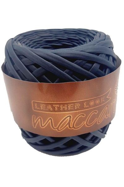 maccaroni yarn Αξεσουάρ Angel Bag Navy Blue Color Maccaroni Δερμάτινο σχοινί