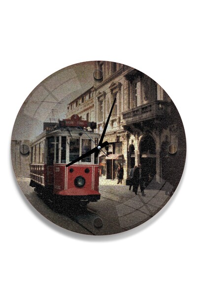 EMYA HOME Ceas din sticlă Istiklal Caddesi - 40 cm