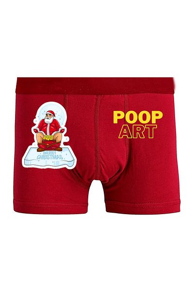BoxerMasters Κόκκινο χριστουγεννιάτικο δώρο Santa Boxer