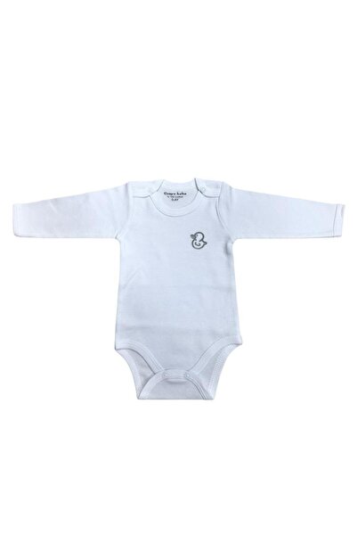 CEMRE BEBE 100% Cotton Long Sleeve 3 Pieces Snap-On Bodysuit Badi