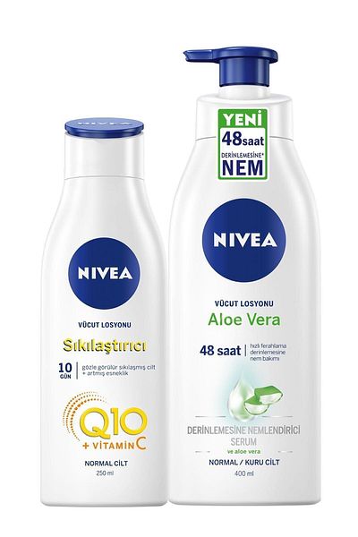 NIVEA Q10 Body Firming Lotion - 250 ml + Aloe Vera Pump