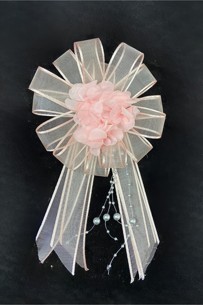 ecrin tuhafiye hobi Pudra Pembe Lüx Gold Bohça & Bavul Süsü