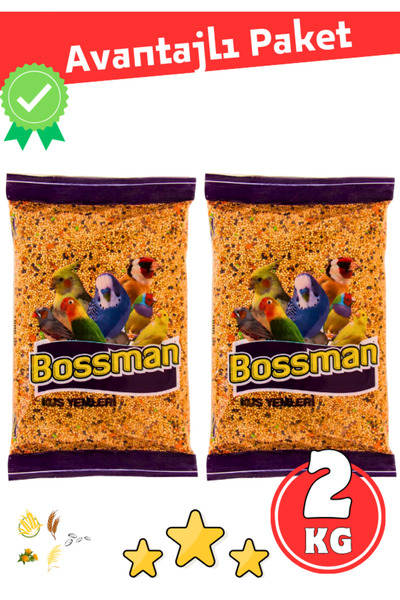 bossman Süper Lüx Karışık Kaliteli Vitaminli En Iyi Muhabbet Kuşu Yemi Avanta...