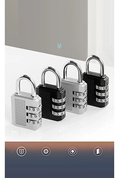 xolo Asma Kilit Bavul Valiz Ofis Dolap Çanta Güvenlik 3 Şifreli Kilit XLK409