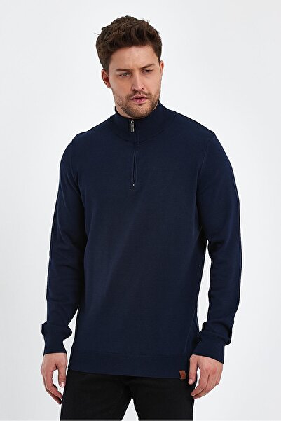 ALEXANDERGARDI YARIM BALIKÇI FERMUARLI YAKA KAZAK (E23-6701)