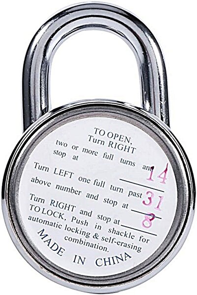 xolo Şifreli Asma Kilit Bavul Valiz Ofis Dolap Çanta Güvenlik Şifreli Kilit XLK410