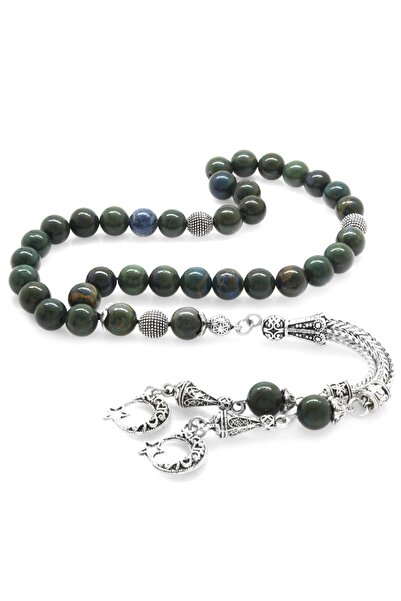 EbruHome مسبحة صلاة من الحجر الطبيعي المعدنية المقاومة للتشويه على شكل نجمة ا...