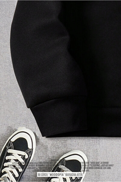 Moodopia Φούτερ Unisex με γιακά με μισό φερμουάρ