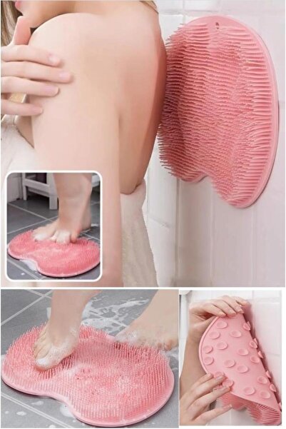 Hayveys فرشاة حمام سيليكون مع كوب شفط - تدليك القدمين، وسادة، فرك الظهر ومنشفة غسيل الجسم