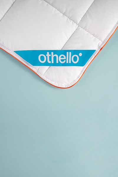 OTHELLO Orange Tempura - Anti-Allergic Baby Quilt with Piping and Easy Washing 95x145 Cm