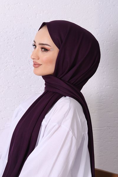 shalby Hijab Combed Shawl Blackberry