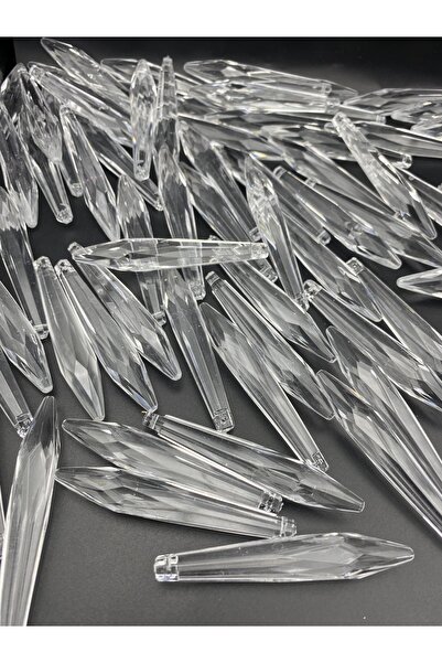 Hedef Bijuteri 100gr Akrilik Sarkıt,8cm Fişek Model Akrilik Boncuk Sallantılı...