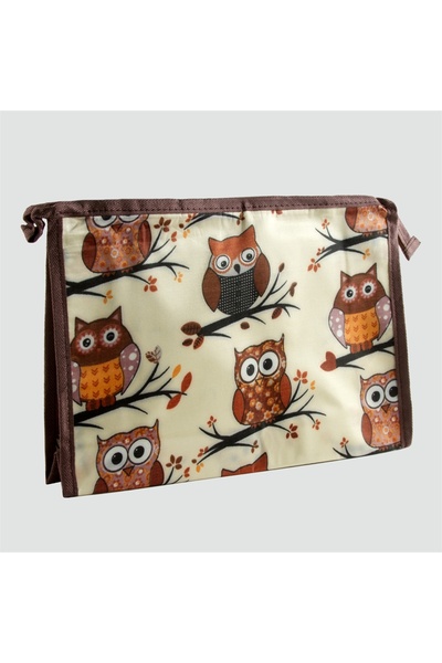 Bluoksweet Owl pattern waterproof women's toiletry bag