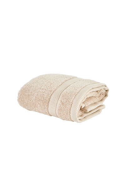 Karaca Home Comfort Touch Plain Beige Cotton Towel 30x50 cm