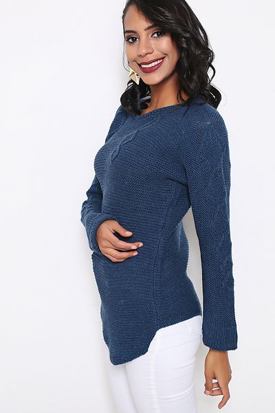 AVORWE Pulover de tricotaj cu model inversat