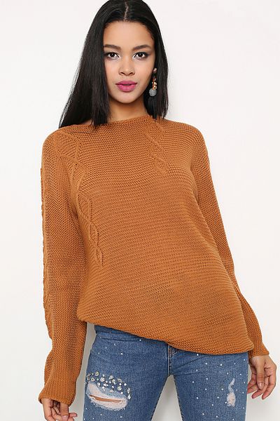 AVORWE Pulover de tricotaj cu model inversat