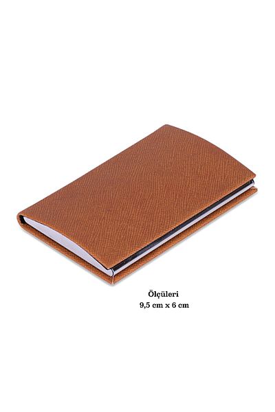 SEDEF SİLVER High Quality Faux Leather, Velvet Inner Lining Business Card Holder Wallet Card Holder with Metal Magnet Cover