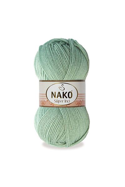 NAKO Çağla Yeşil - 25% μαλλί, 292 μοντέλο Super Pearl πλεκτό νήμα
