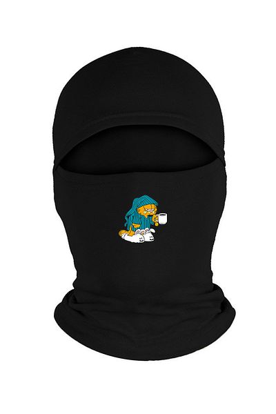 herotasarım Μαύρη μάσκα Garfield Fleece - Bll4959