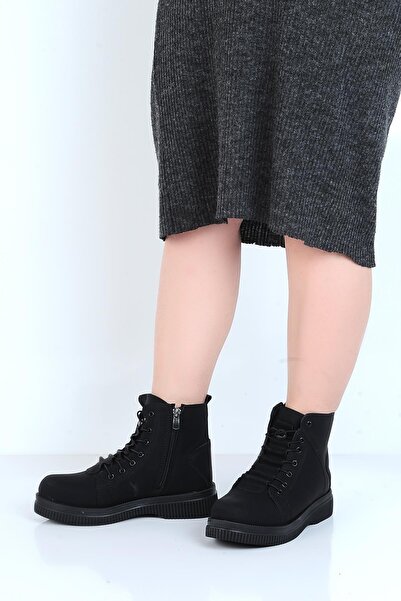 Twingo 845 Чорні жіночі чоботи з хутром смарагдового кольору