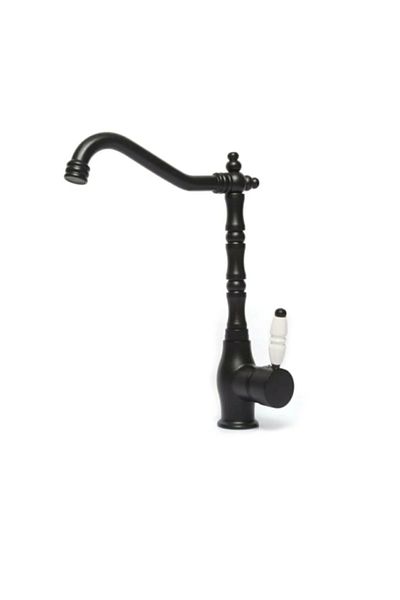 yediyapı Black Rustic Kitchen Sink Faucet - Seven Build Market