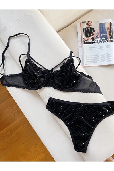WAHSHE Ella Pırıltılı Bralet Set