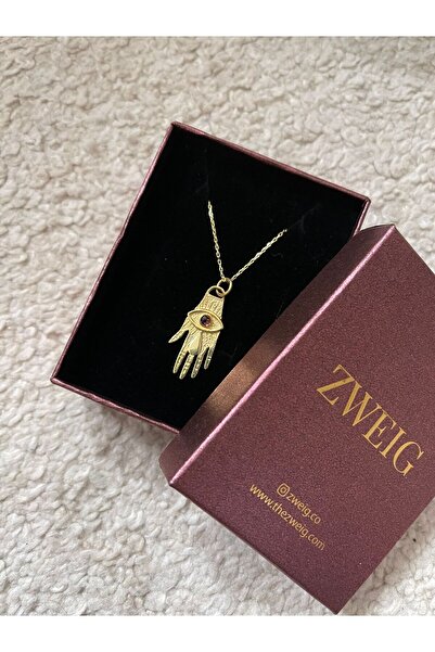 ZWEIG 925 Ayar Gümüş Mitolojik El Kolye