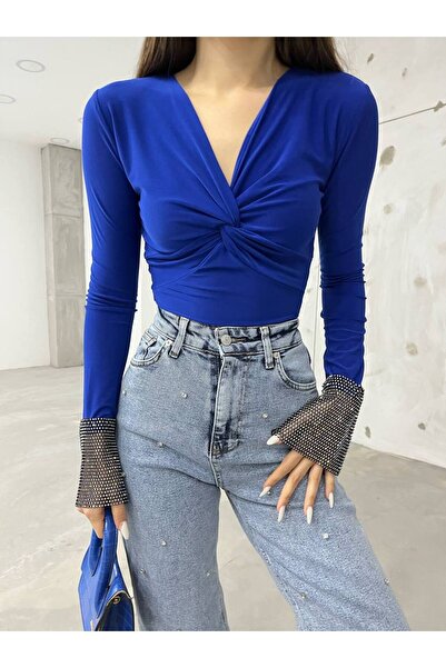 Butik Beyza Bluze - Bleumarin - Regular fit