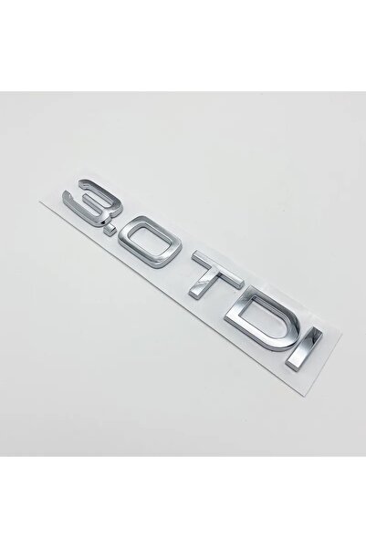 idealaksesuar 3.0 TDI علامة الأمتعة شعار شعار فضي اللون حروف الأمتعة علامة ال...