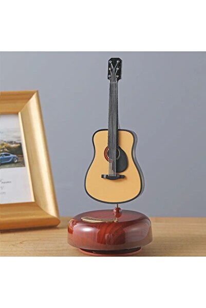 BLUE SİDE Hediyelik Music Box Retro Desen Dekor Hediyelik Eşya Gitar Desenli