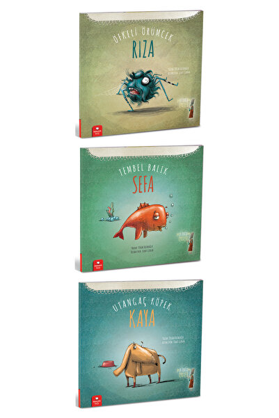 Redhouse Kidz Yayınları Öfkeli Örümcek Rıza - Tembel Balık Sefa - Utangaç Köpek Kaya Set (e Kitap)
