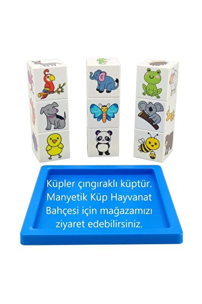 KÜPSS Hayvanat Bahçesi (ZOO) -çıngıraklı 9 Küp 54 Hayvan