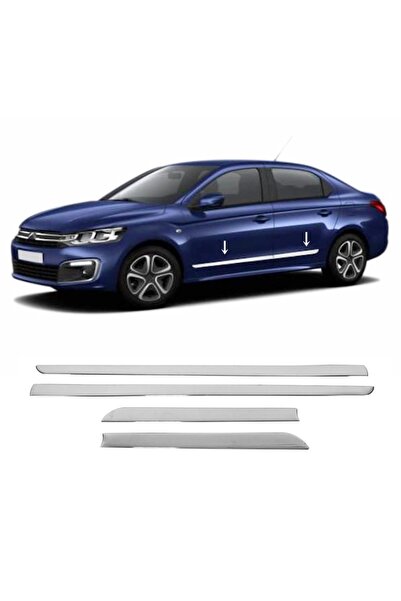ZNZ OTO AKSESUAR Citroen C-elysee Krom Yan Kapı Çıta 4 Kapı P.çelik 2012 Ve Ü...