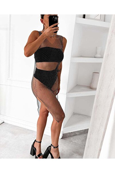 ARHEZ TEKSTİL Παρέο με κρυστάλλινες πέτρες Diana