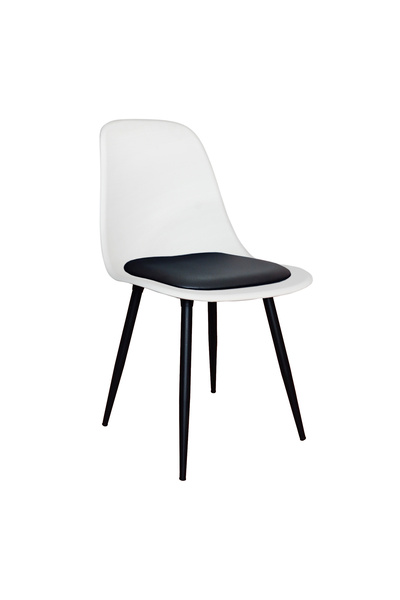 Estelia Abant Sandalye Siyah Metal Ayaklı 2'li Takım (MİNDERLİ)