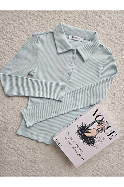 URAZ1984 Polo Yaka Bluz